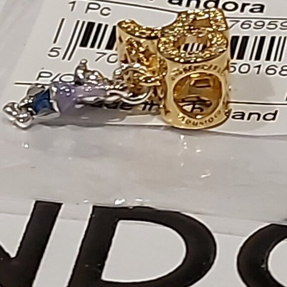 Auth Pandora Disney Parks Shine 50TH ANNIVERSARY MICKEY Dangle Charm 769597C01 - Picture 10 of 15
